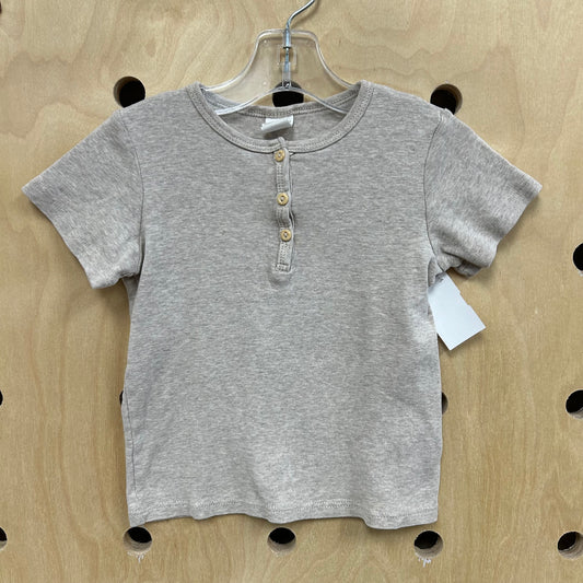 Beige Heathered Orgainc Top