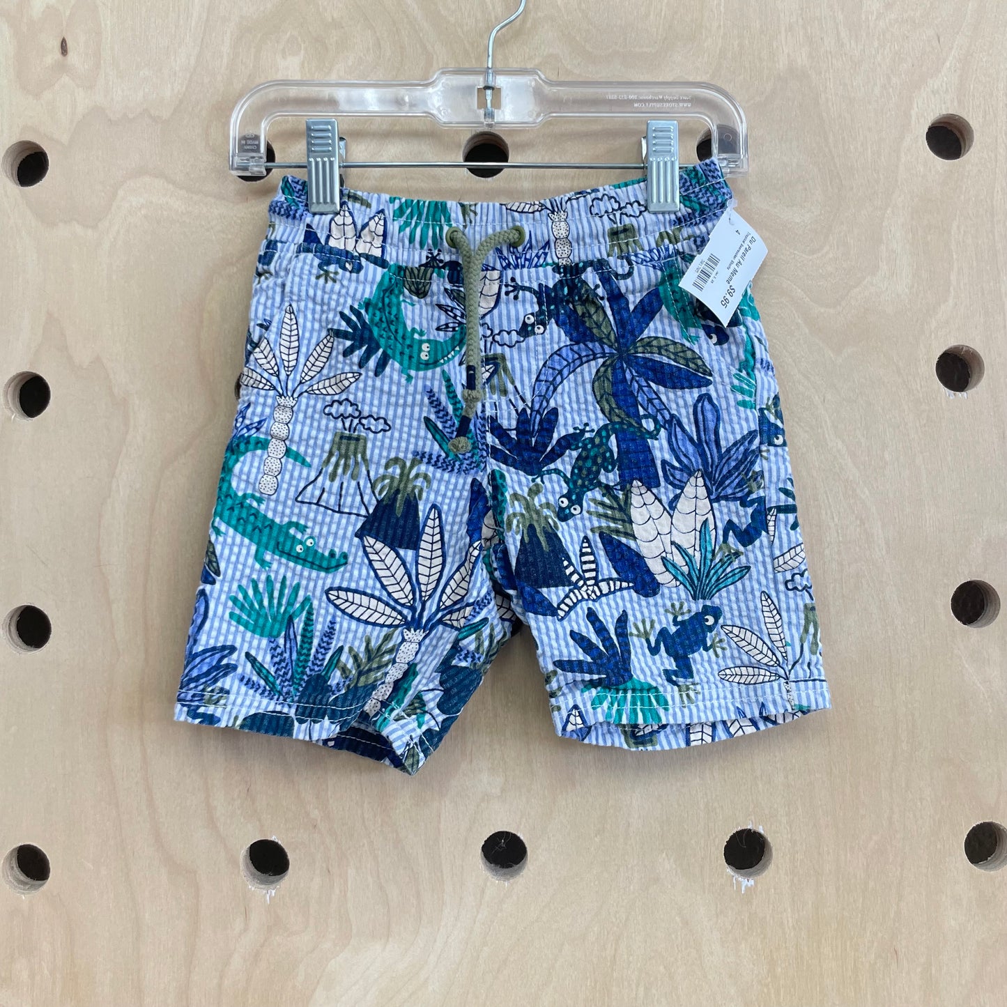 Tropical Seersucker Shorts