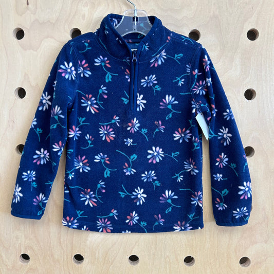 Blue Floral Pullover