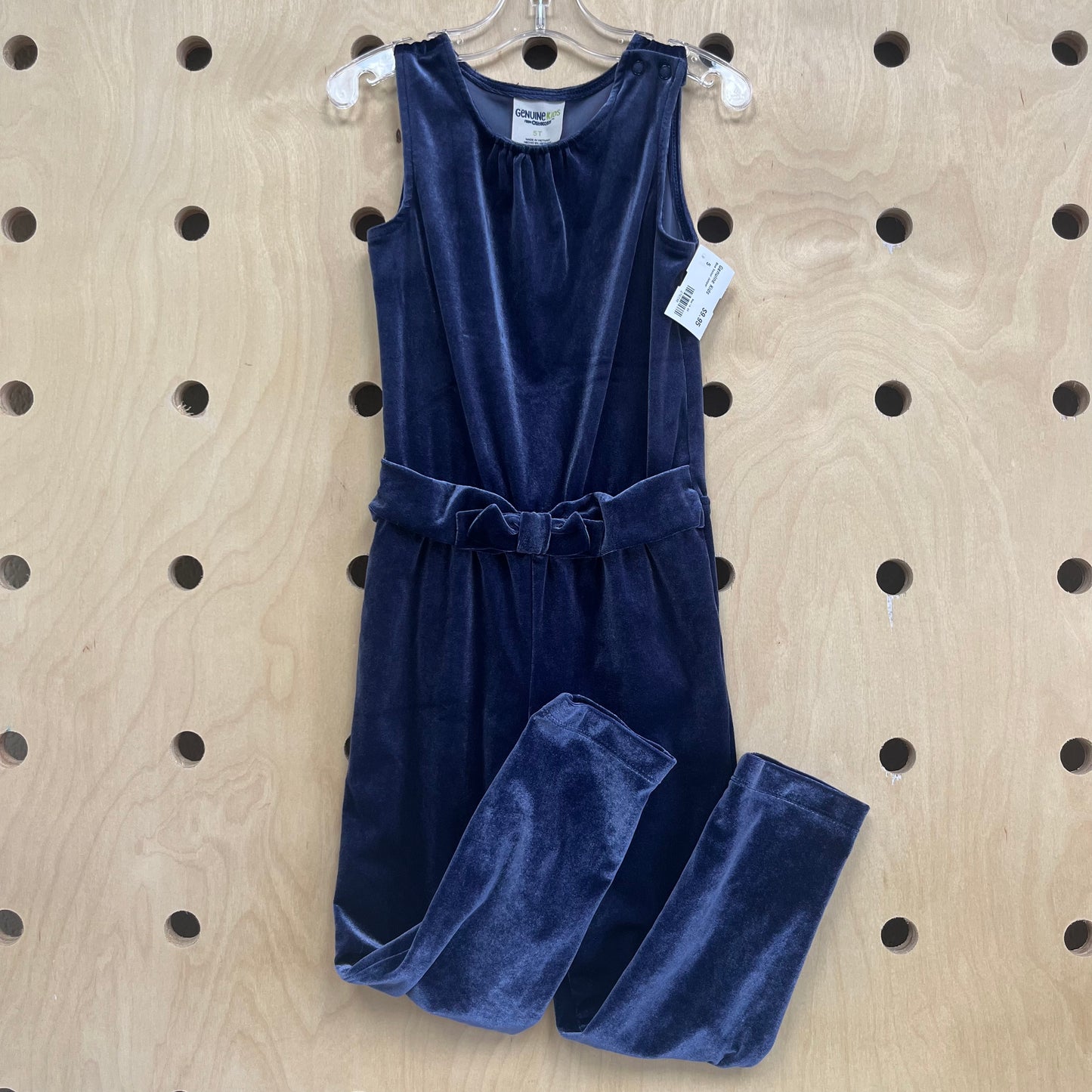 Blue Velour Jumper