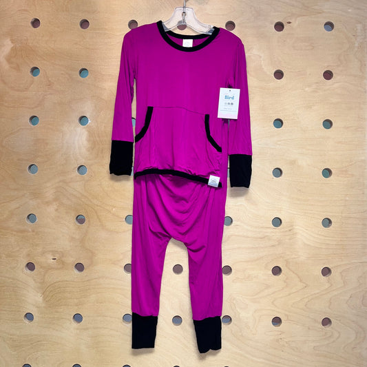 Magenta/Black Bamboo Romper
