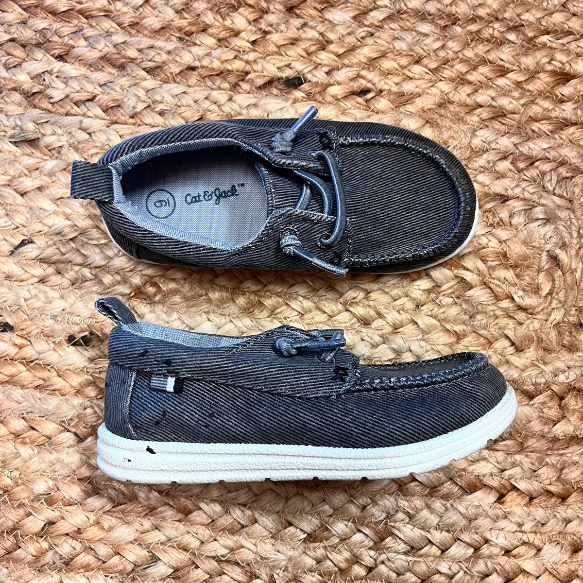 Grey Bobby Pull-On Shoes