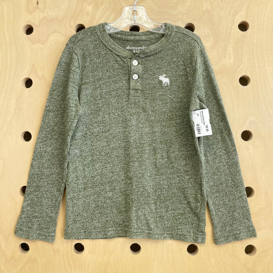 Green Heather Knit Henley