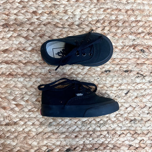 All Black Lace Skate Sneakers