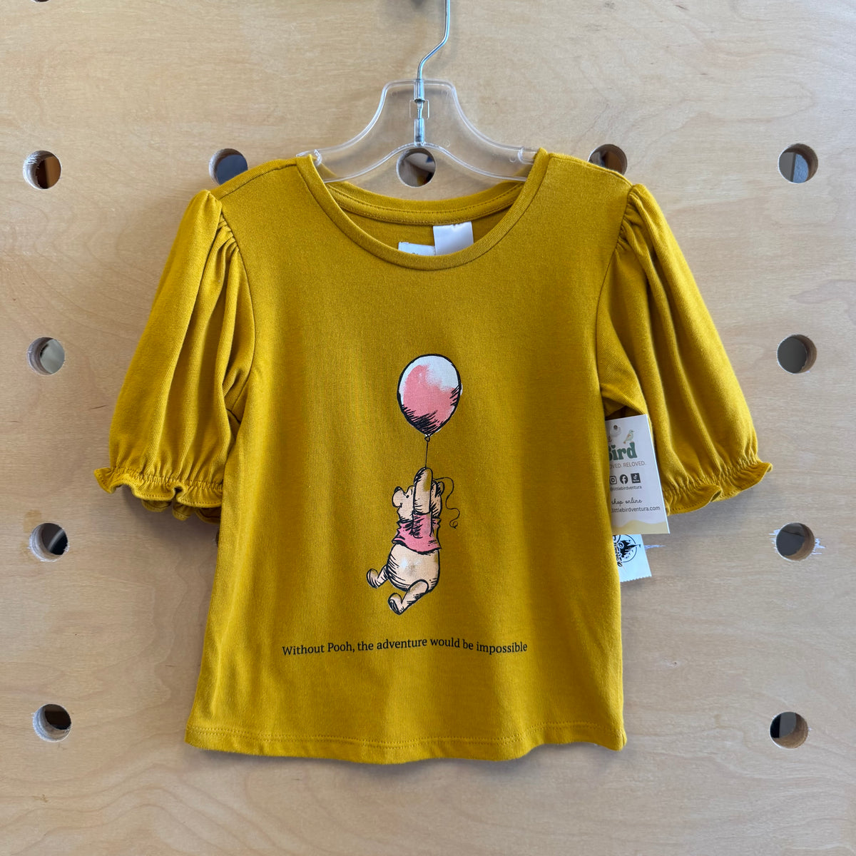 Mustard Pooh Bear Top NEW!