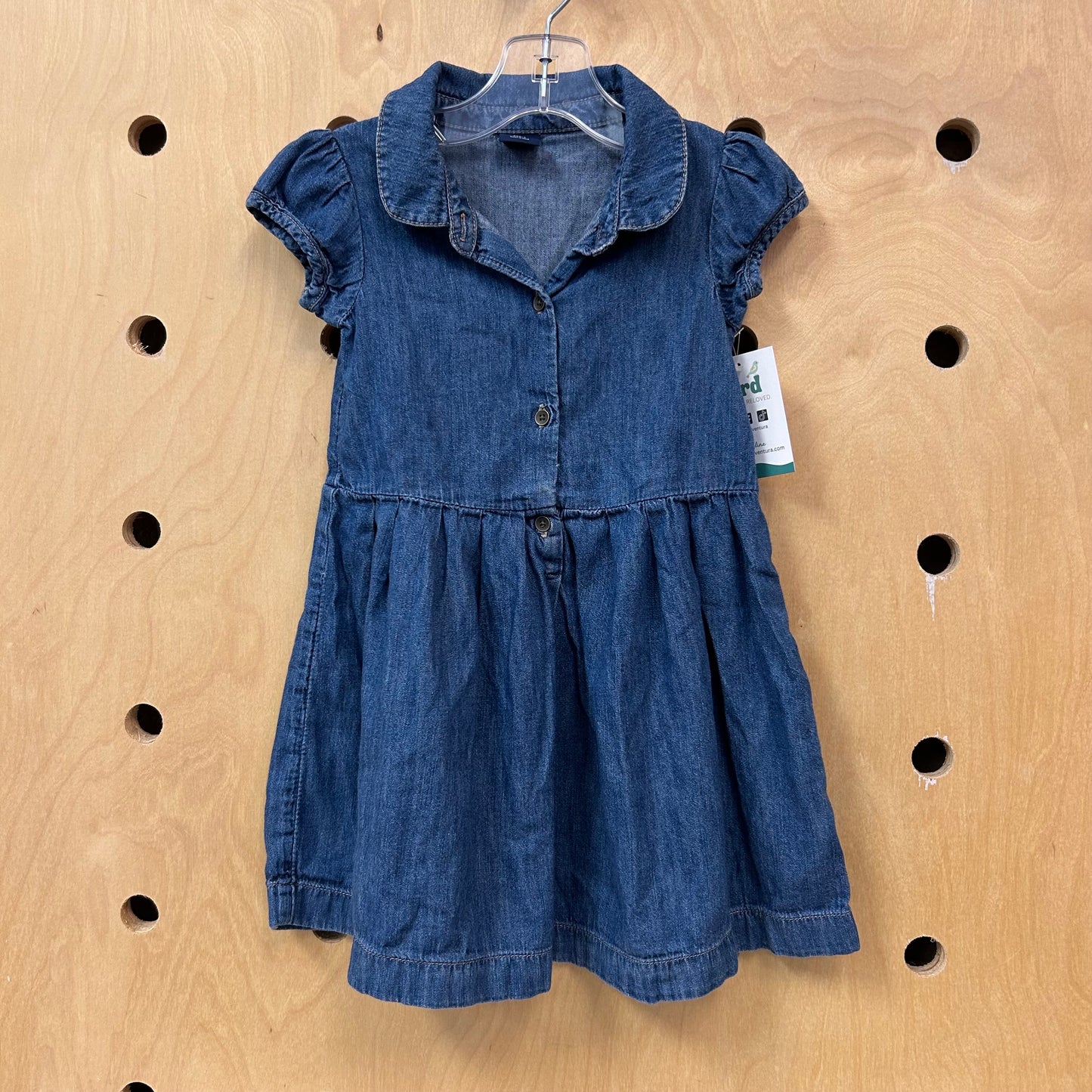 Chambray Button Dress