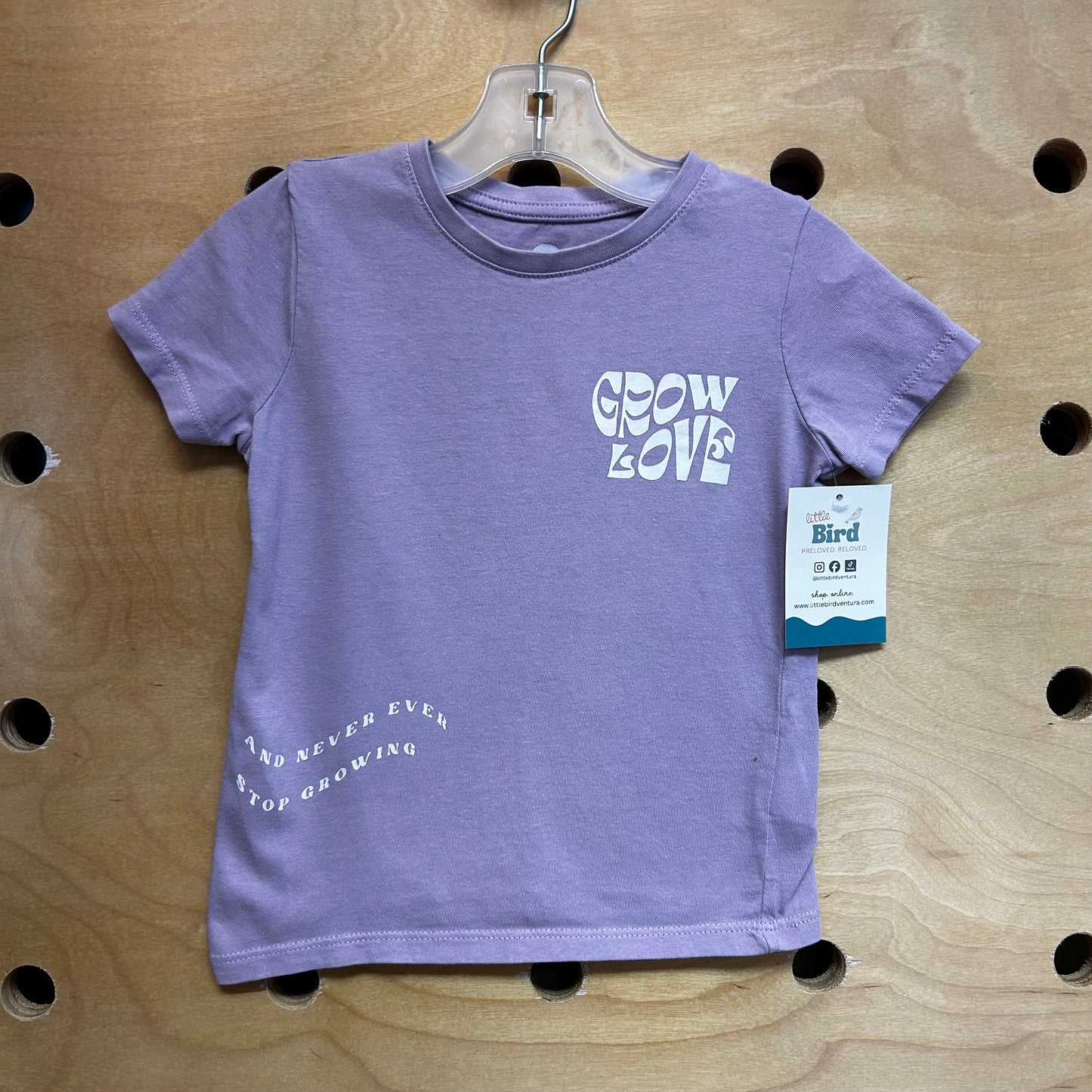 Purple 'Grow Love' Tee