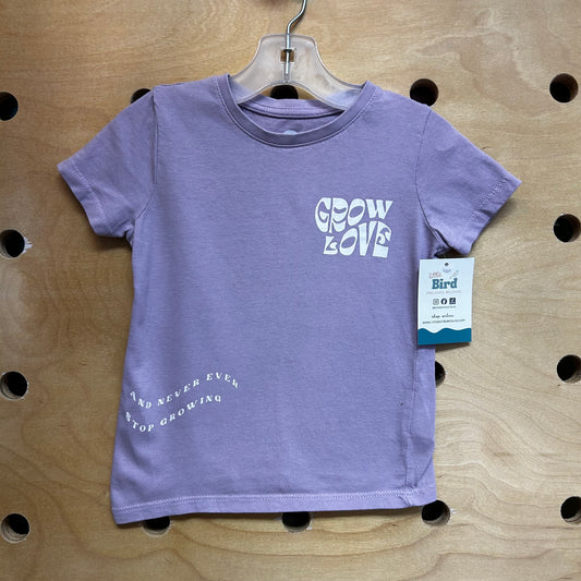 Purple 'Grow Love' Tee