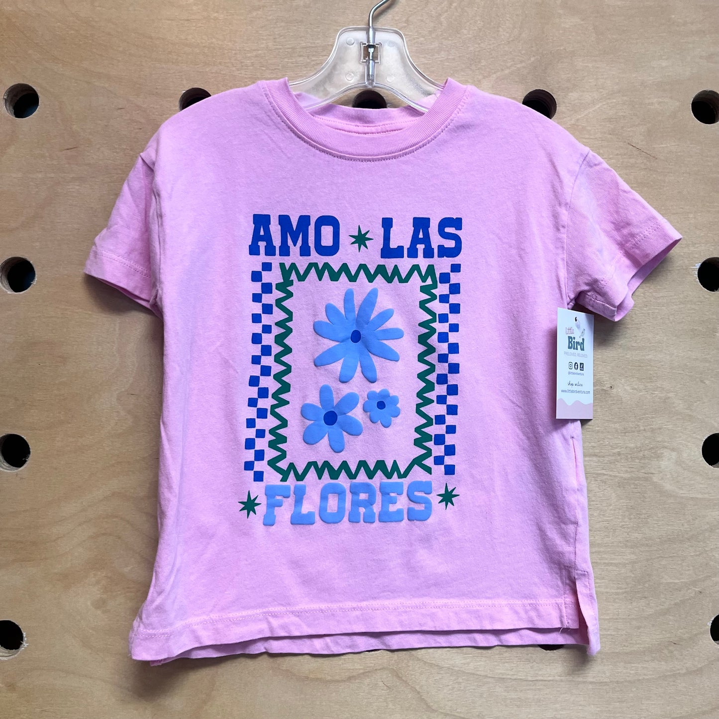 Pink 'Amo Las Flores' Flower Tee
