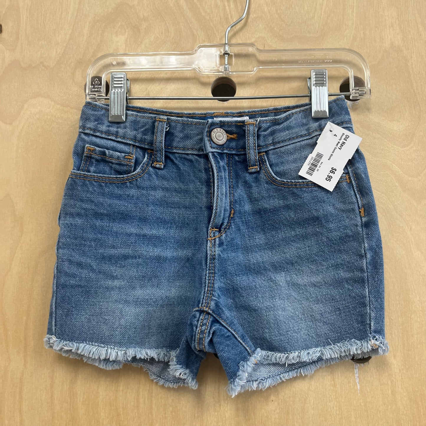 Slouchy Wash Denim Shorts
