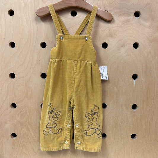 Yellow Cord Overalls