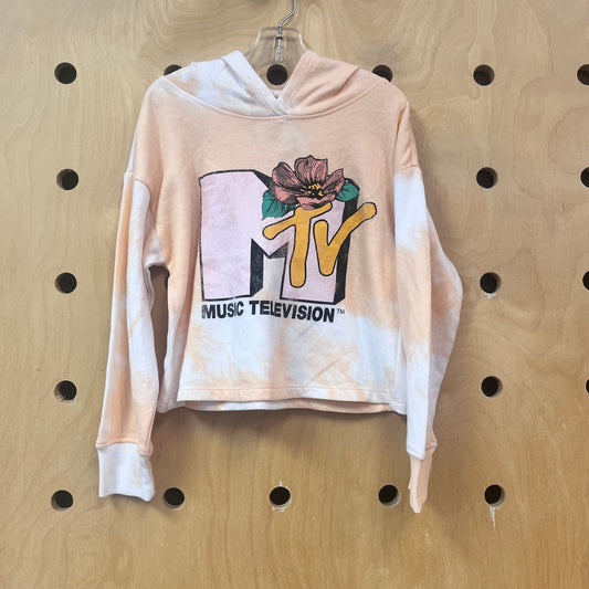Peach Tye Dye Crop Hoodie NEW!