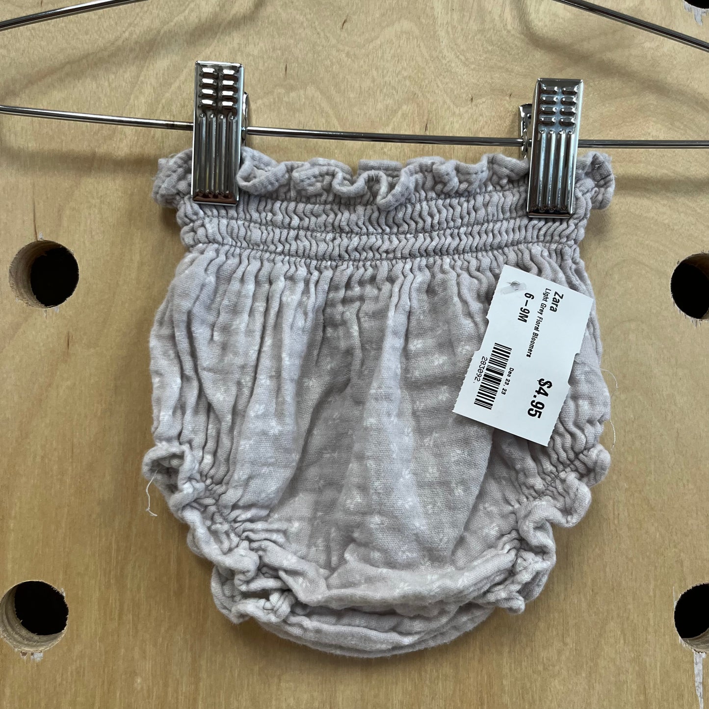 Light Grey Floral Bloomers