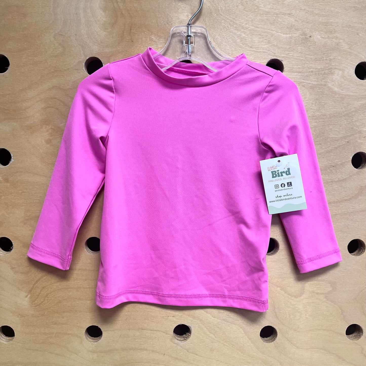 Pink Rash Guard Swim Tee