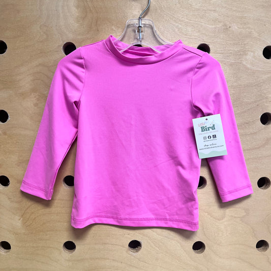 Pink Rash Guard Swim Tee