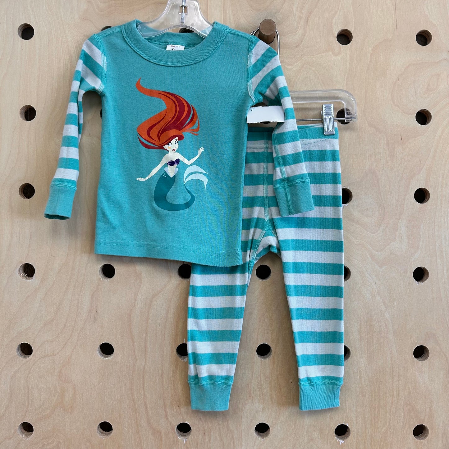 Teal Striped Ariel Pajamas