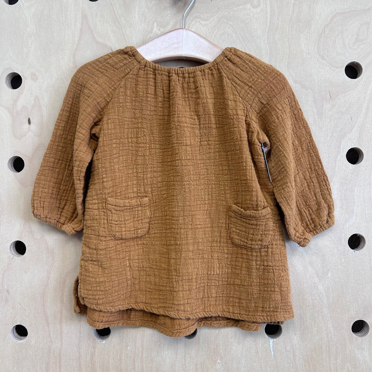 Brown Gauze Dress
