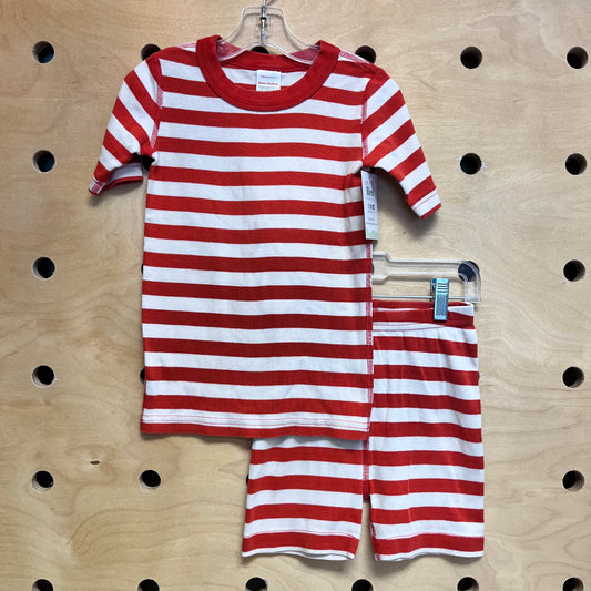 Red/White Striped Cotton PJ's