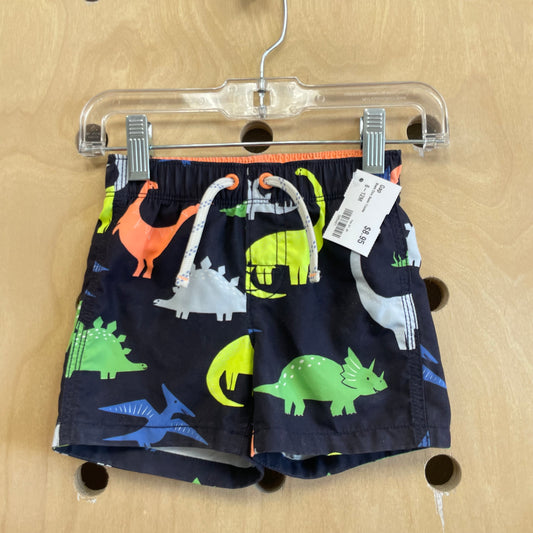 Black Dino Swim Trunks