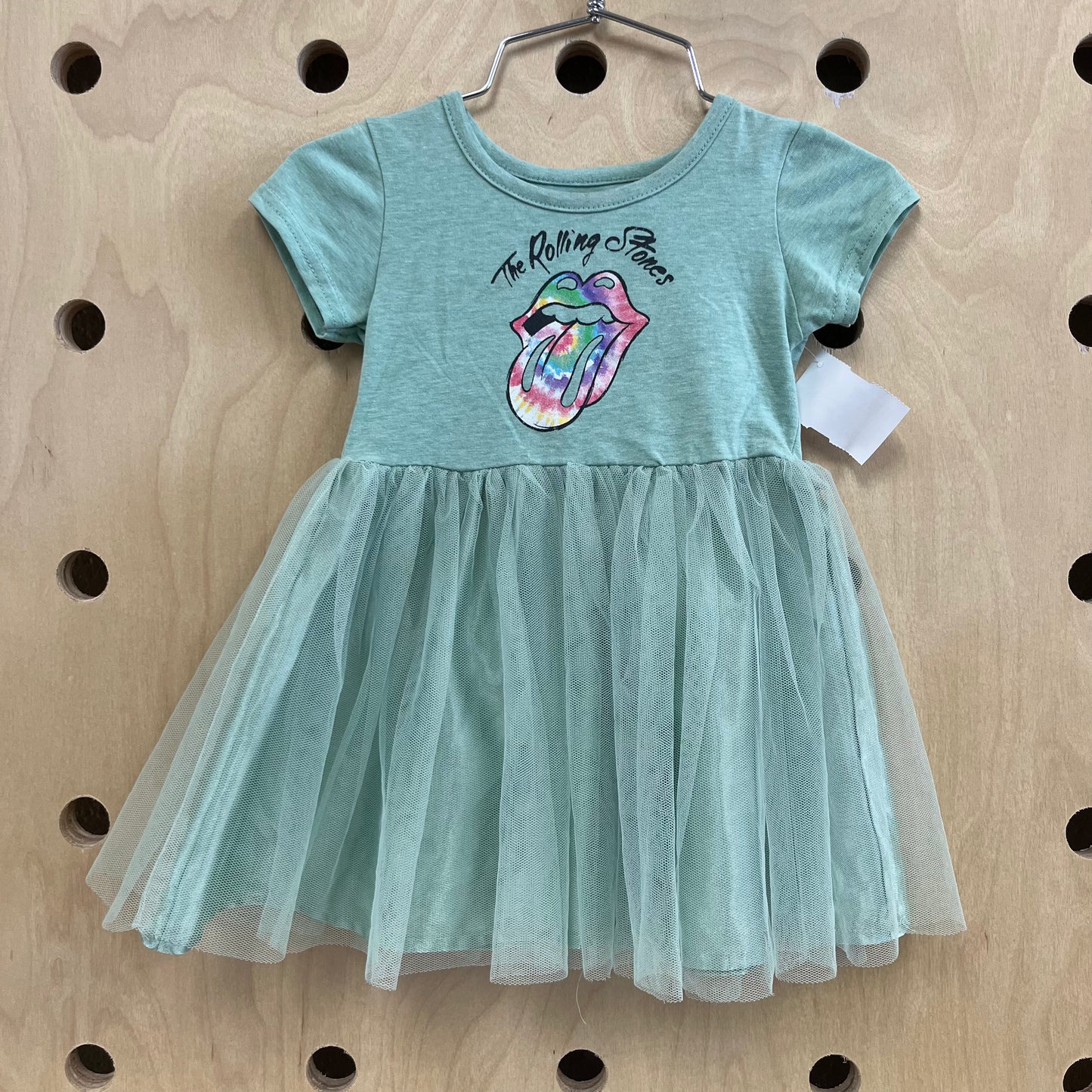 Mint Tulle Rainbow Logo Dress