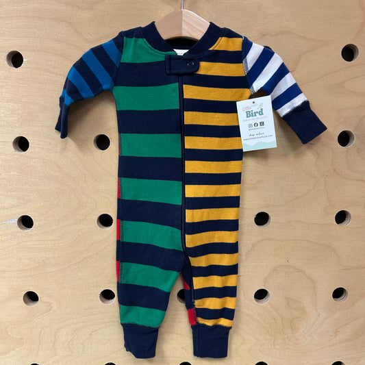 Organic Striped Zippy Pajamas