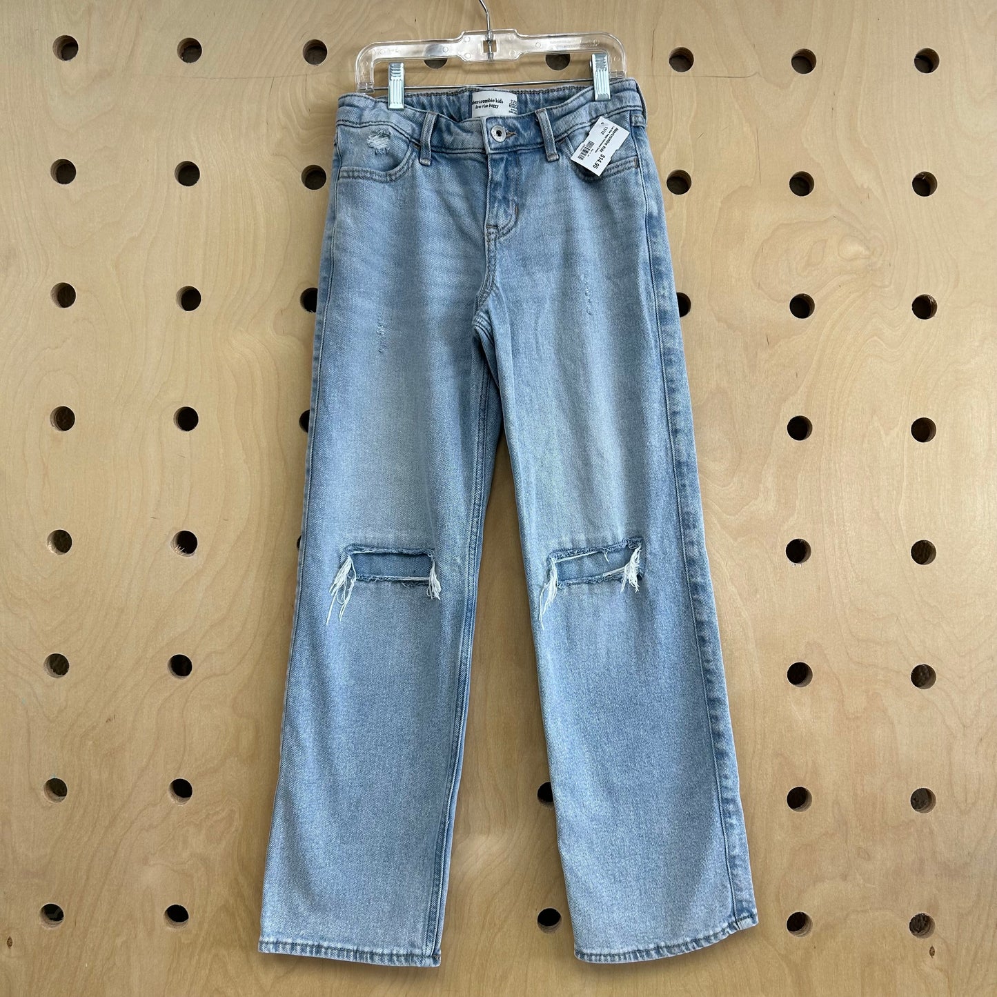 Low Rise Baggy Distressed Denim