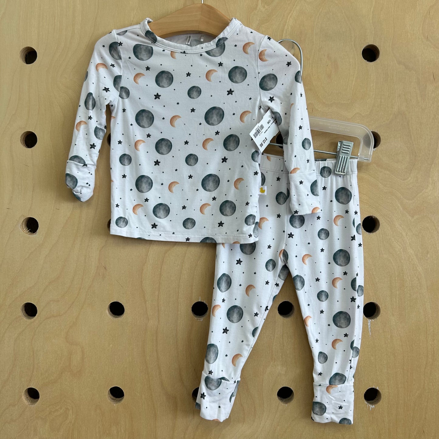 White Moons + Stars Pajamas