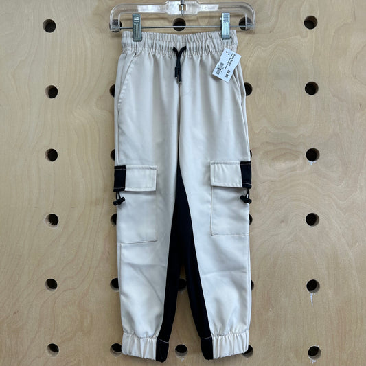 Cream + Black Quick Dry Joggers