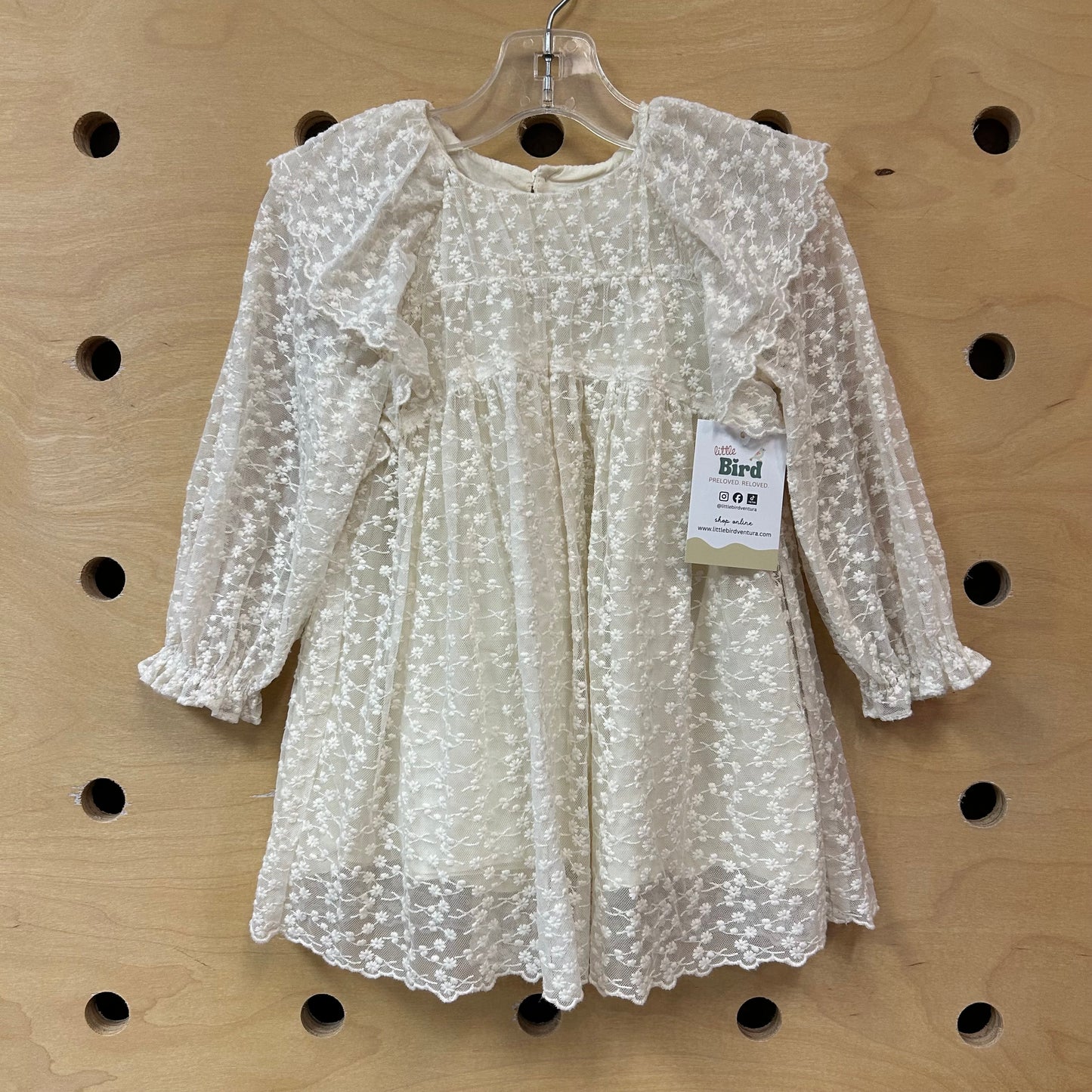 Ivory Tulle Layered Dress