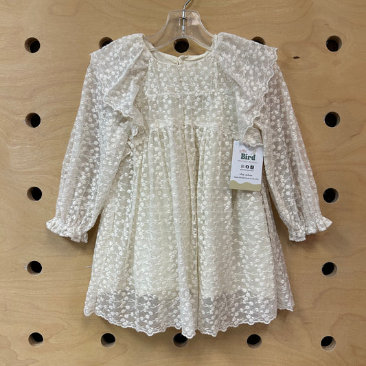 Ivory Tulle Layered Dress