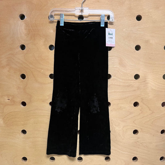 Black Velour Flare Pants