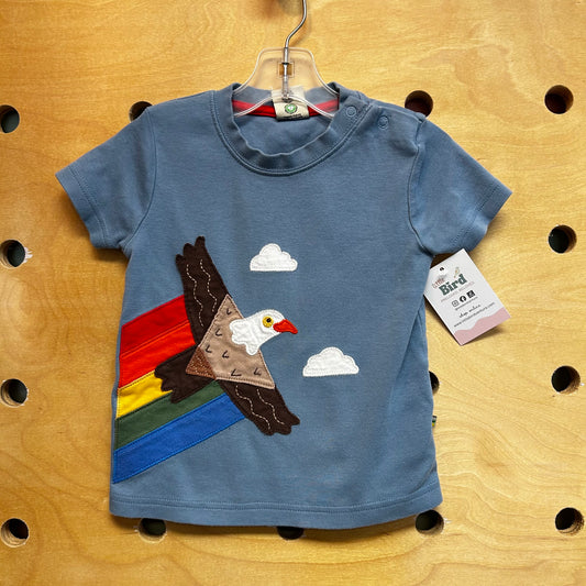Organic Rainbow Eagle Applique Tee