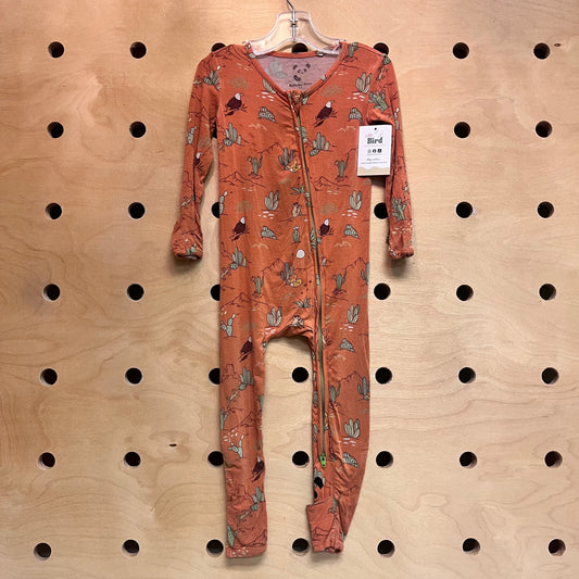 Brown Desert Scene Bamboo Zippy