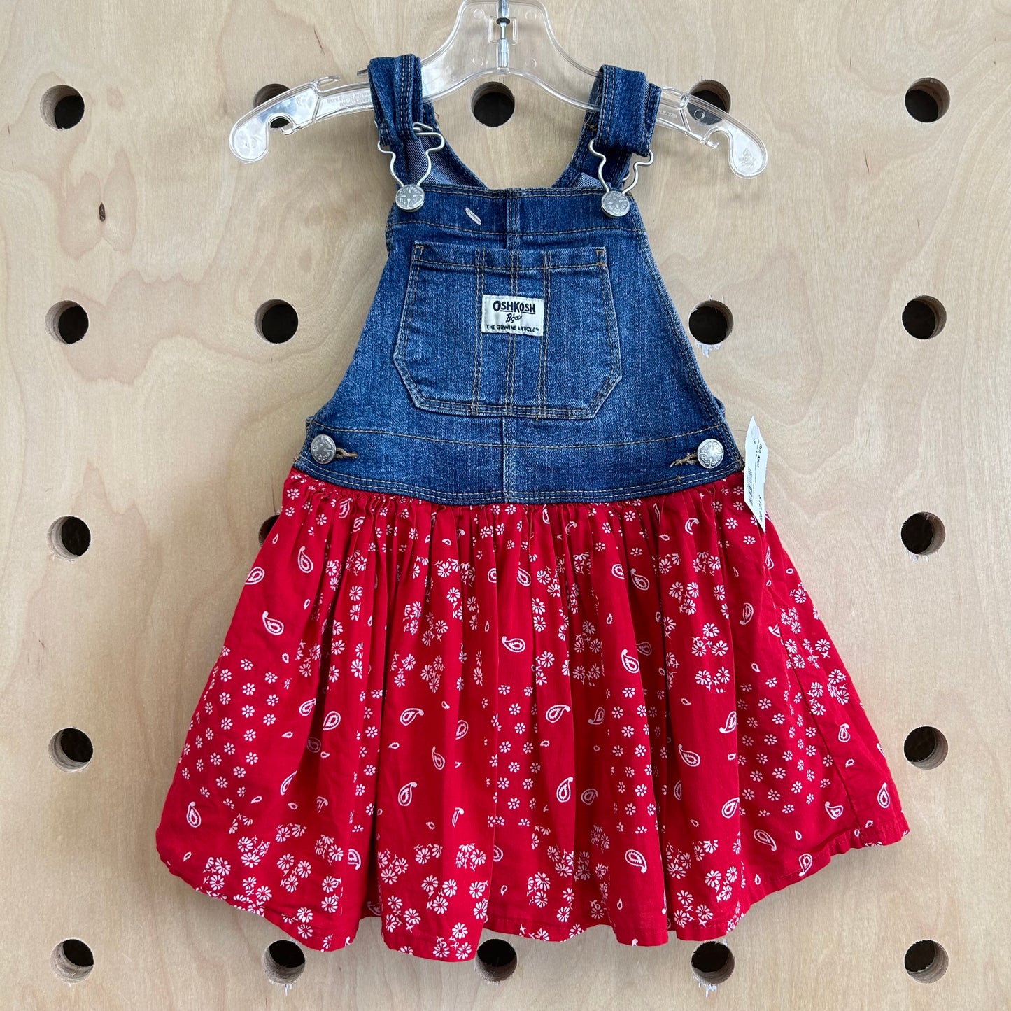 Denim & Red Paisley Jumper