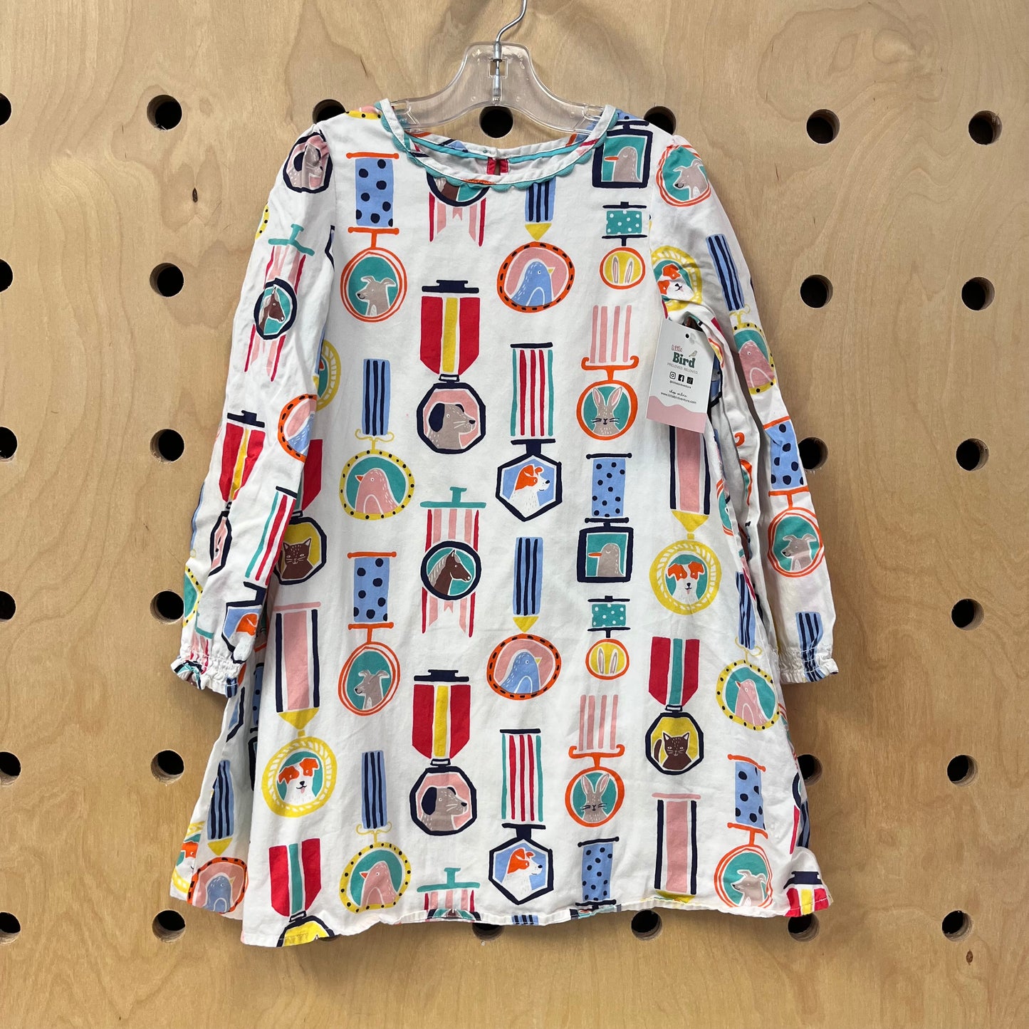 White Pet Frames Dress