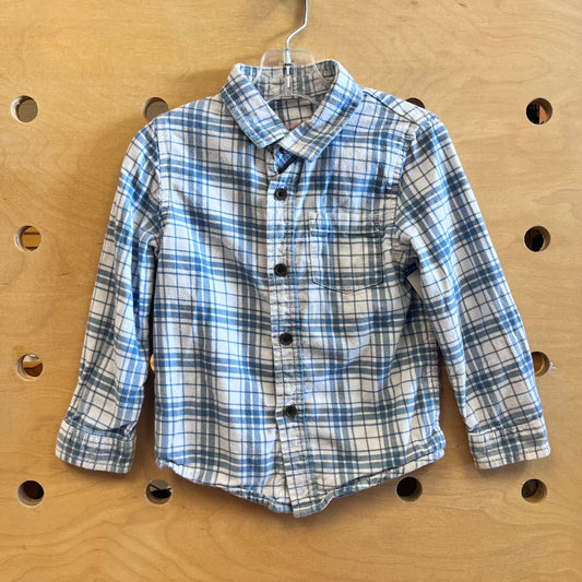 Blue/White Plaid Flannel