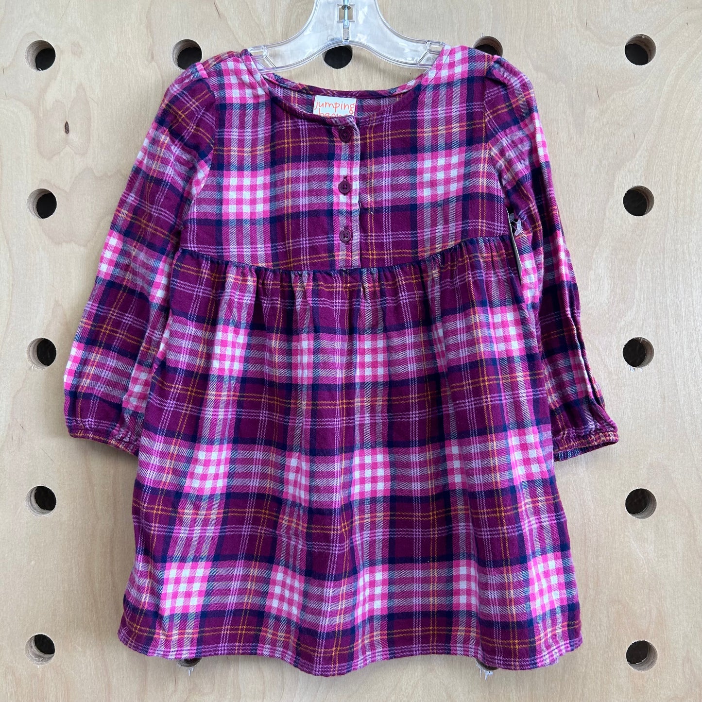 Raspberry Plaid Dress