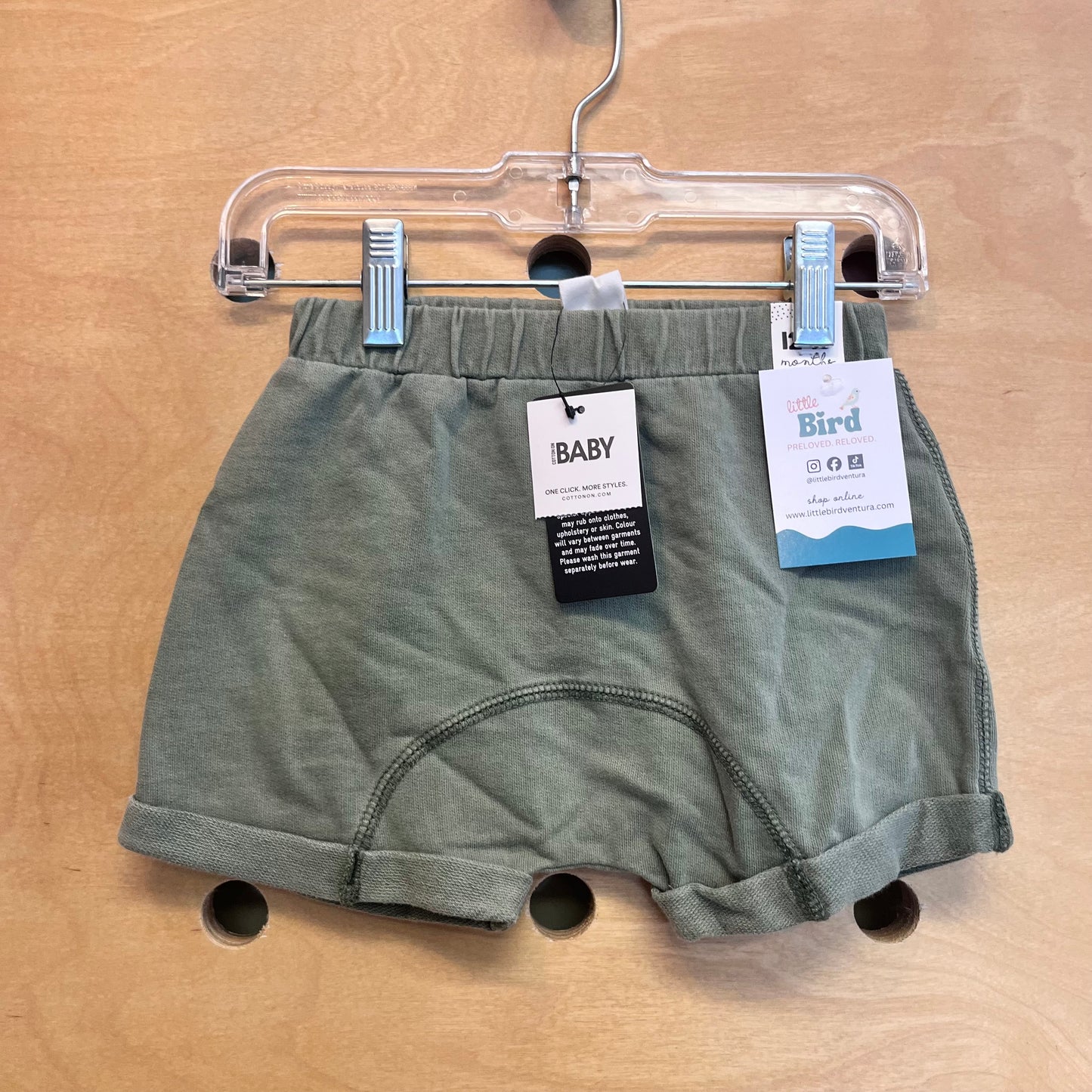 Green Cuffed Shorts NEW!