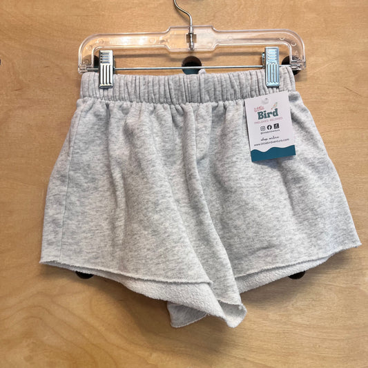 Grey Fleece Drawstring Shorts