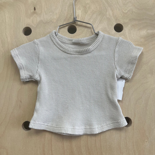 Cream Waffle Tee