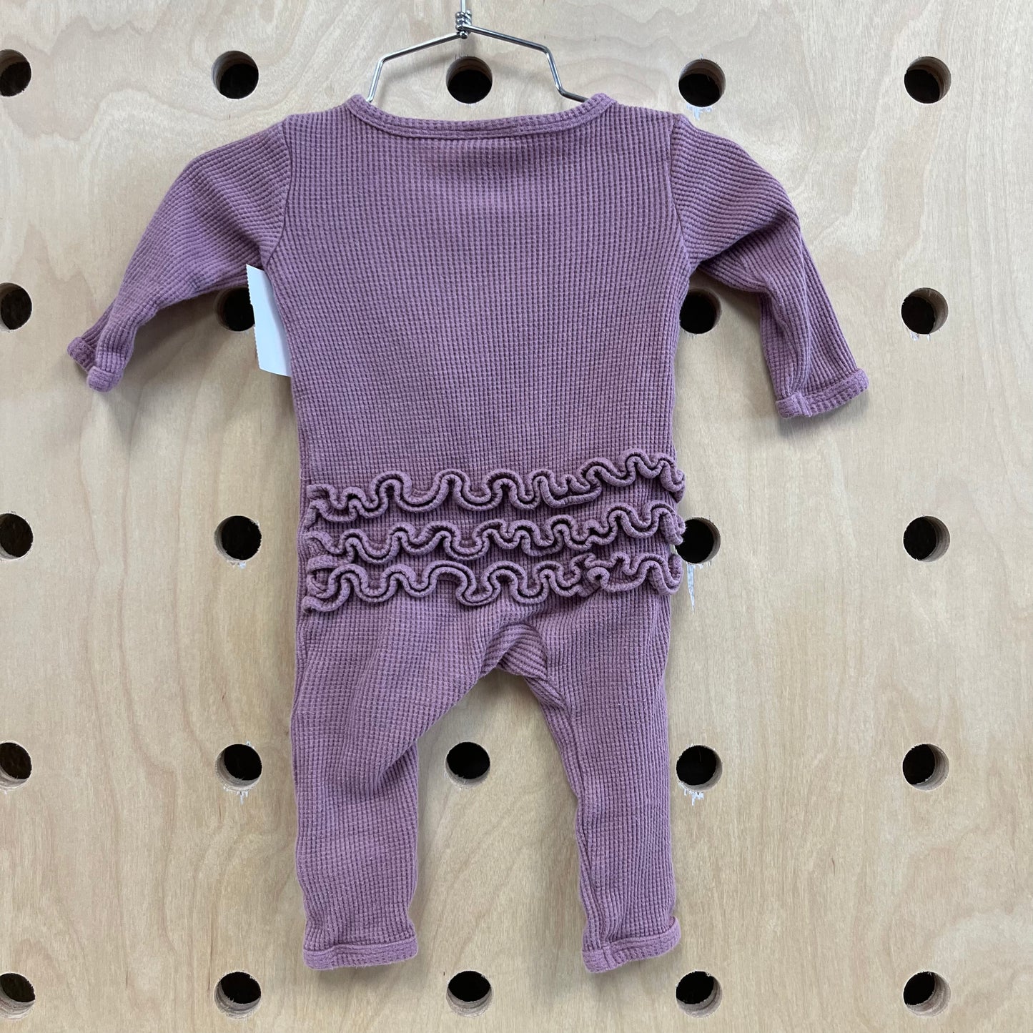 Dusty Purple Waffle Knit Zippy