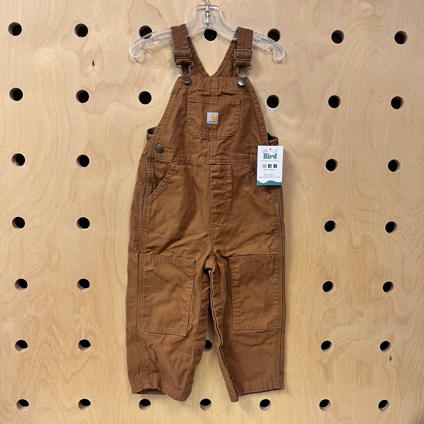 Brown Denim Overalls