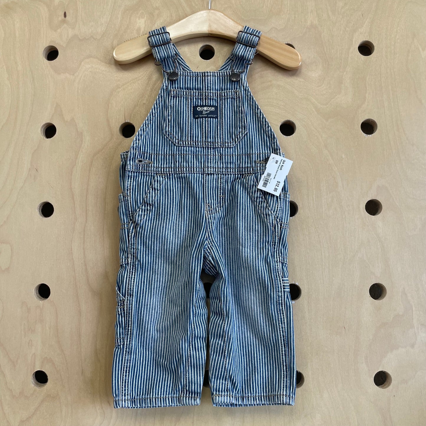 Railroad Striped Denim Overalls