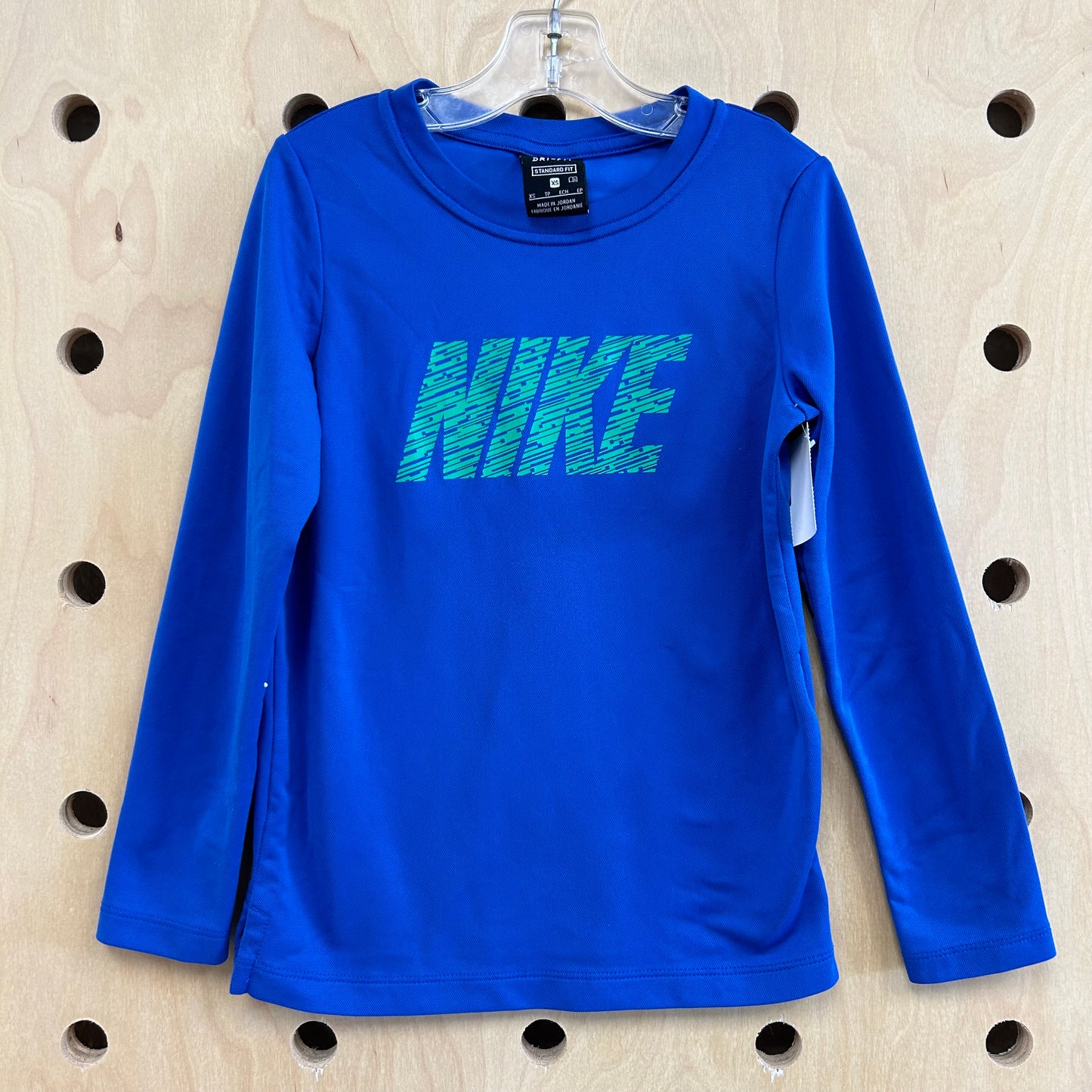 Blue LS Dri-Fit Tee