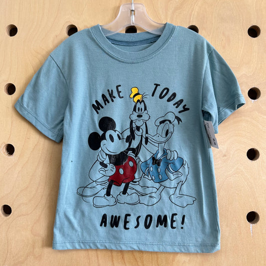 Blue Mickey Goofy & Donald Tee