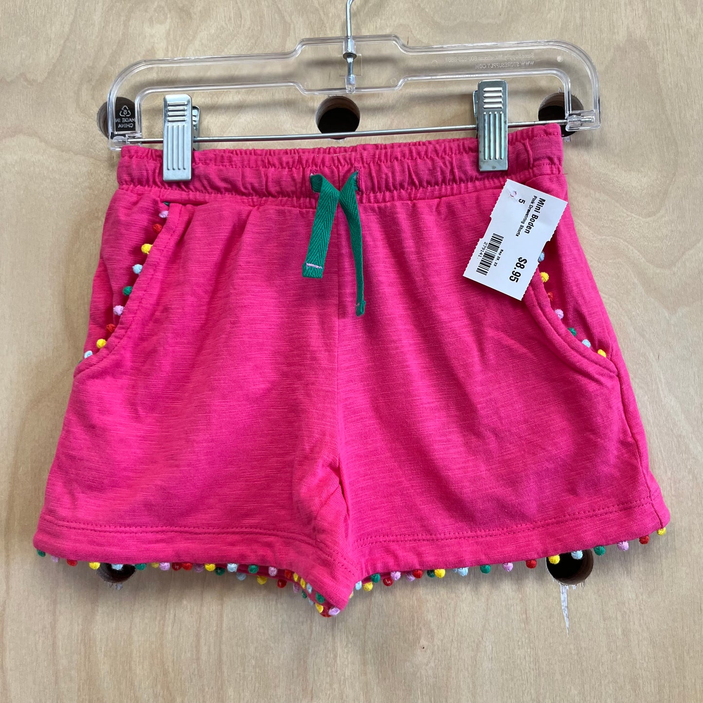 Pink Drawstring Shorts