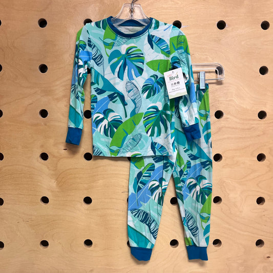 Blue/Green Bamboo Leaves PJ's