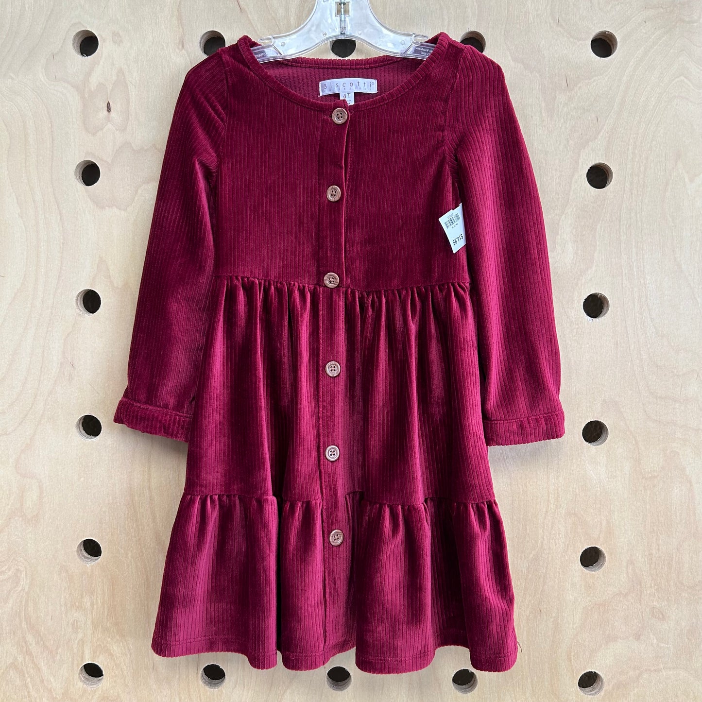 Cranberry Cord Dress