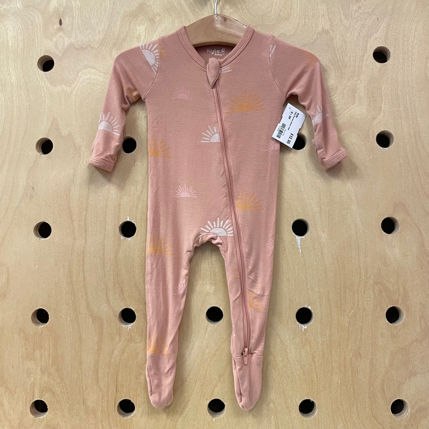 Dusty Pink Suns Bamboo Zippy