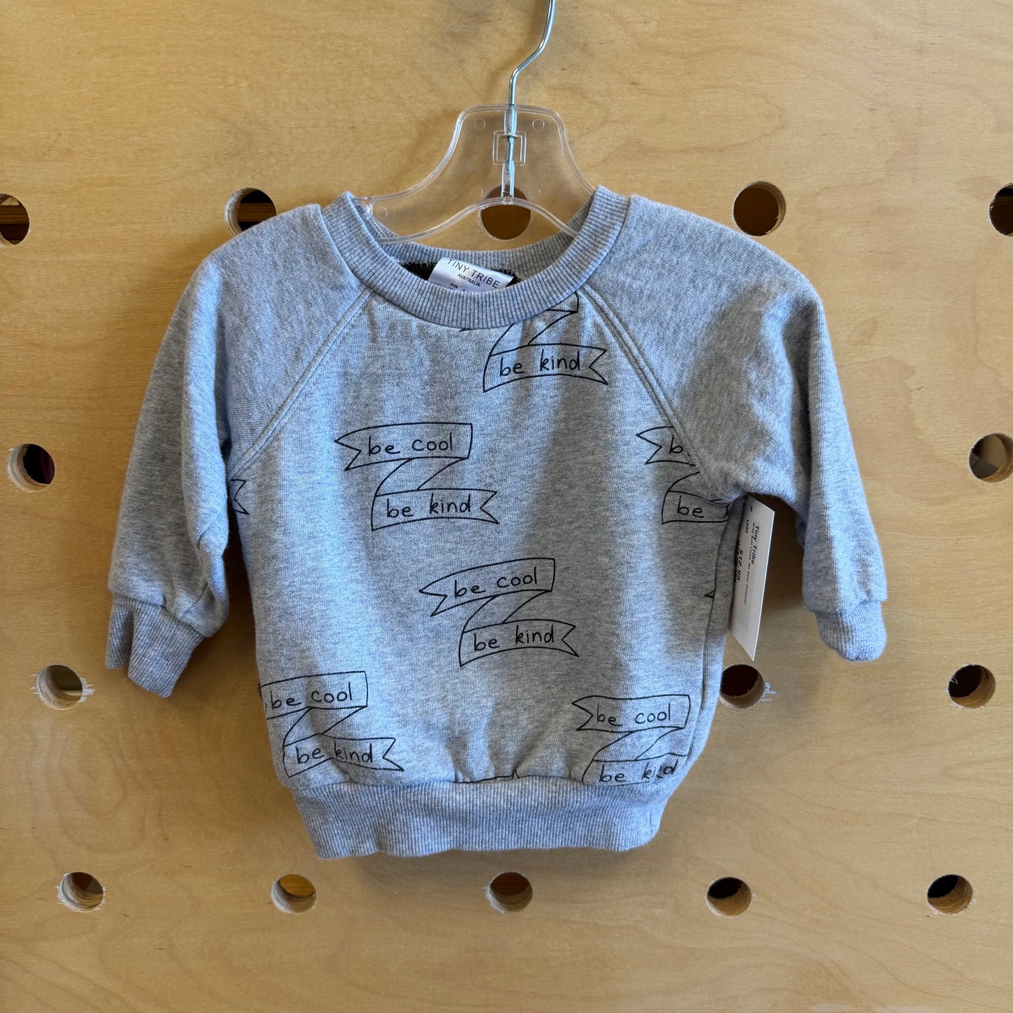Grey Soft Lined 'Be Cool' Pullover